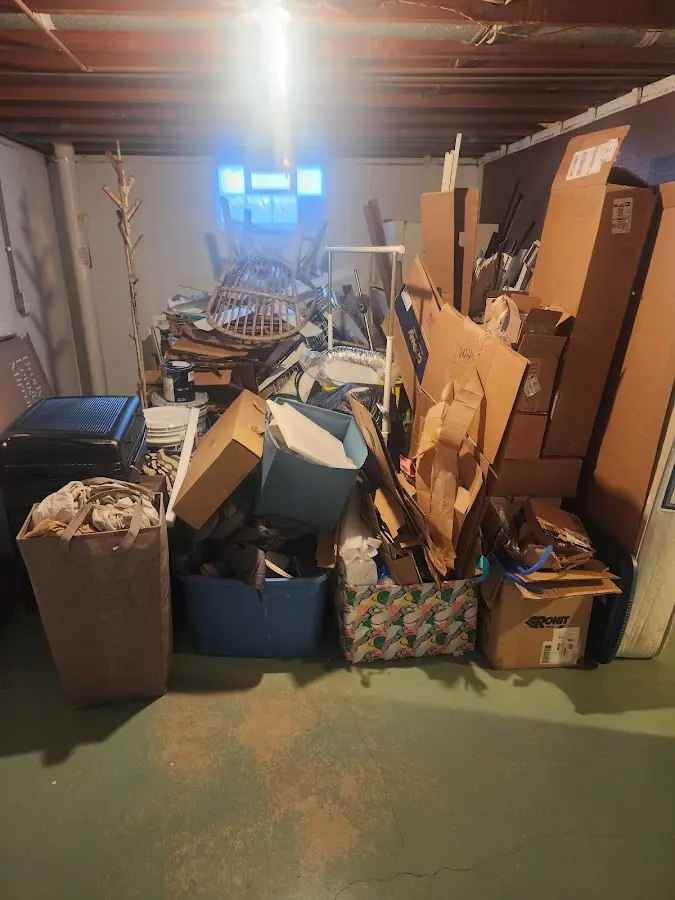 Roll-off dumpster container at job site for Yard Waste Dumpster Rental in Buckhannon